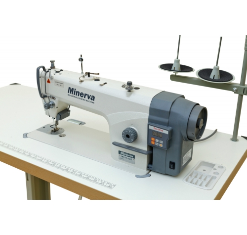 Одноигольная прямострочная швейная машина Minerva M818 JDE - фото в интернет–магазине швейных машинок и аксессуаров в Украине - Sewgroup